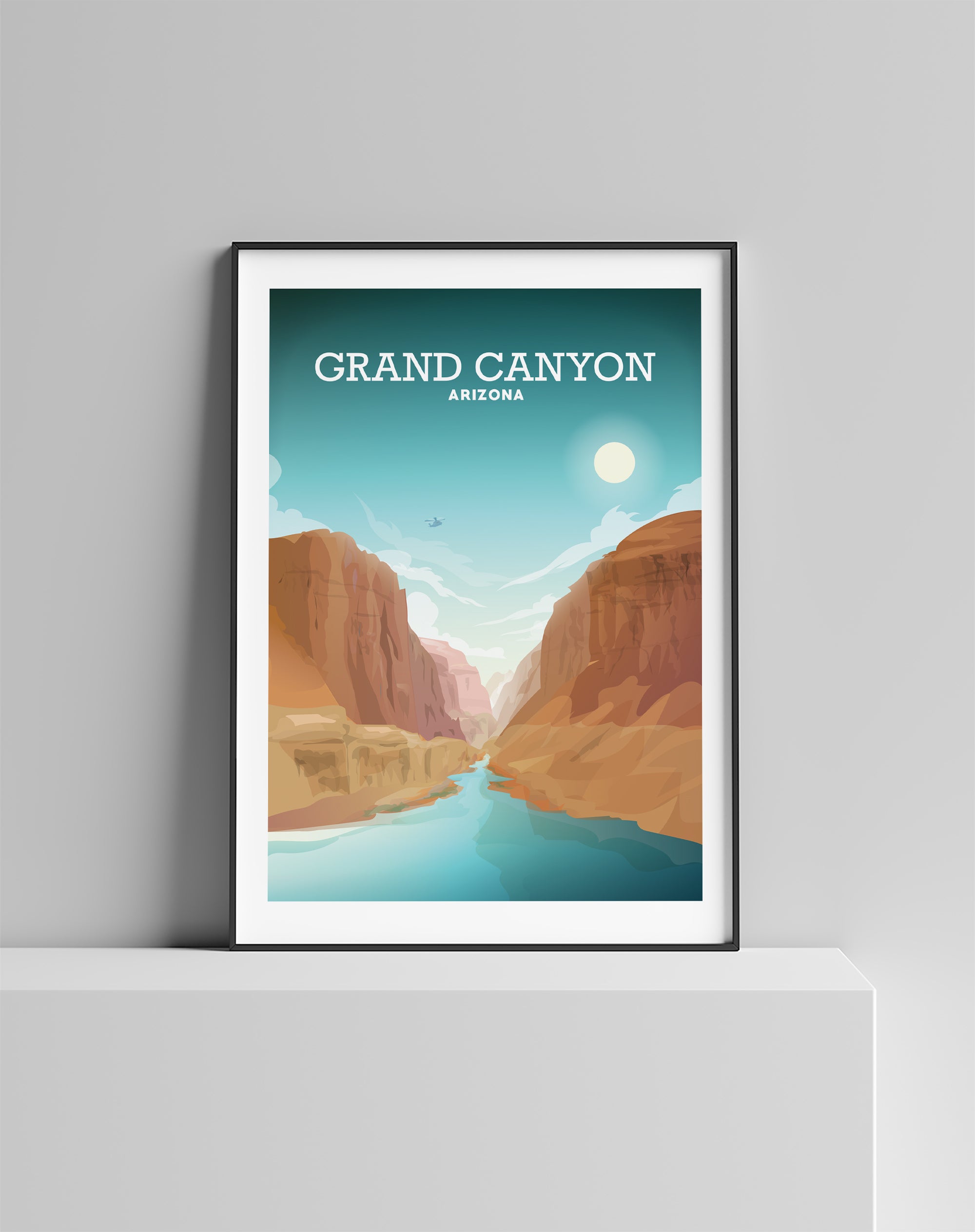 Grand Canyon Poster, Grand Canyon Hill Prints Print – View