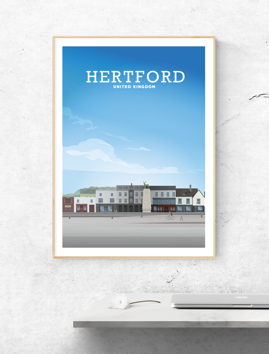 Hertford Print, Hertford English Poster