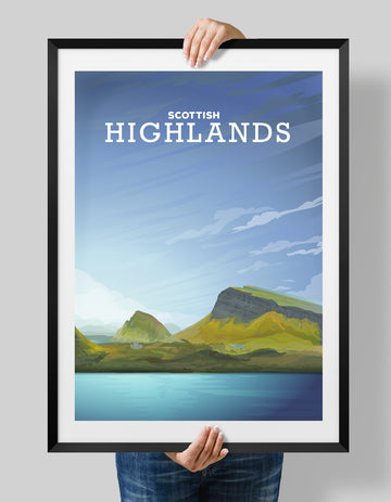 Scottish Highlands Art, Scottish Highlands Poster, Scottish Highlands Print