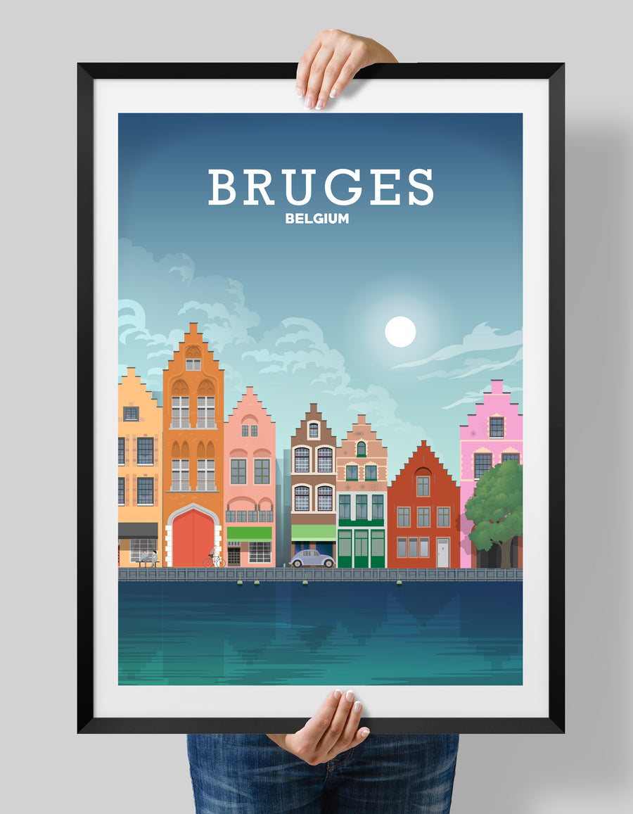 Bruges Poster, Bruges Print, Belgium Poster