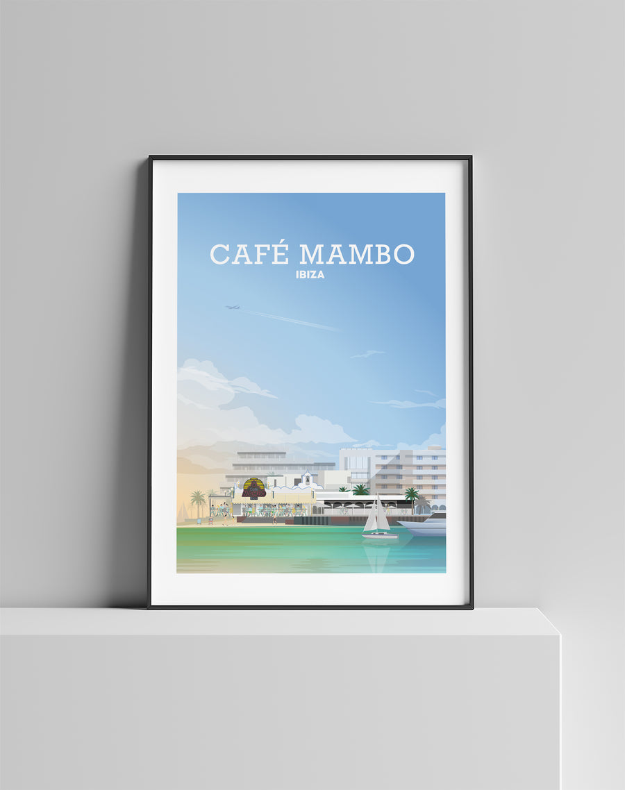 Cafe Mambo Print, San Antonio Ibiza, Ibiza Poster