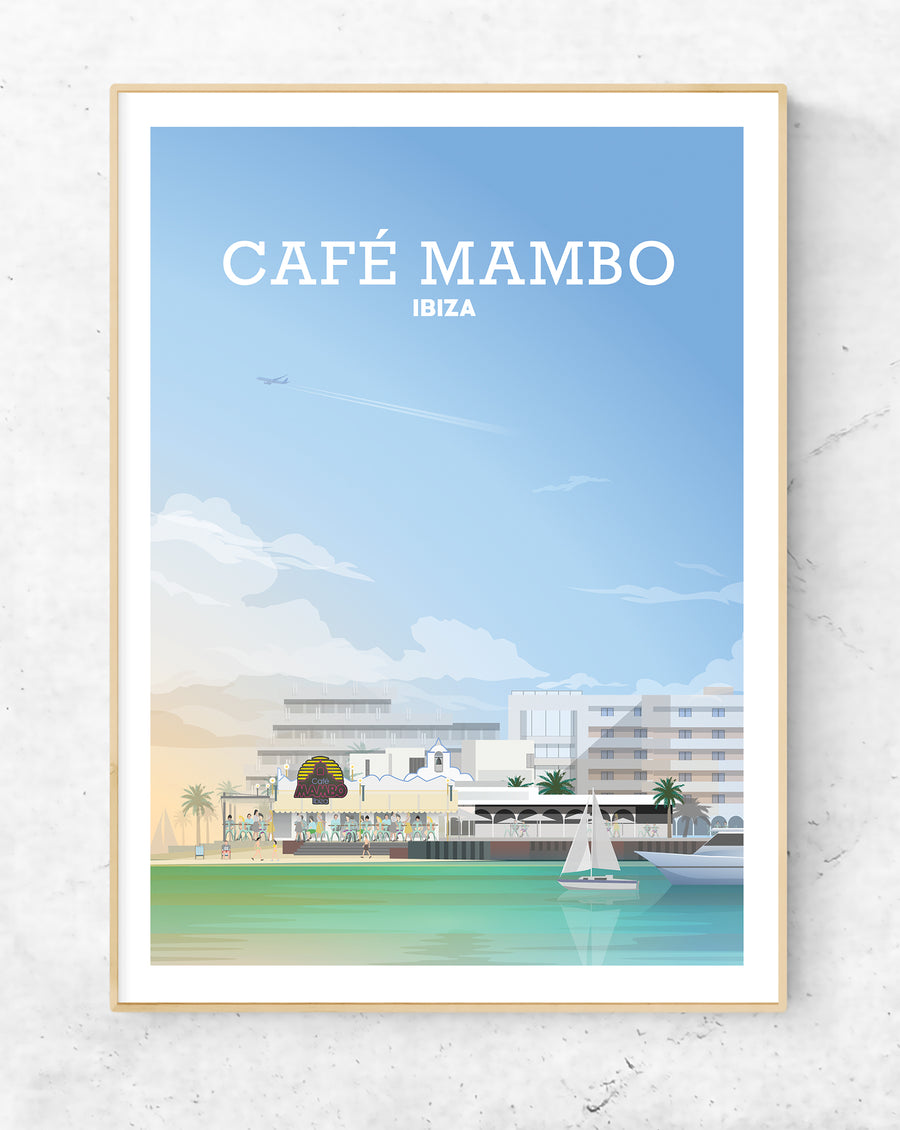 Cafe Mambo Print, San Antonio Ibiza, Ibiza Poster