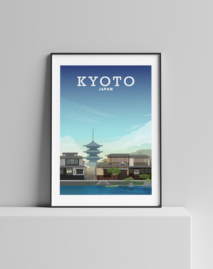 Kyoto Print, Kyoto Poster, Japan Travel Art