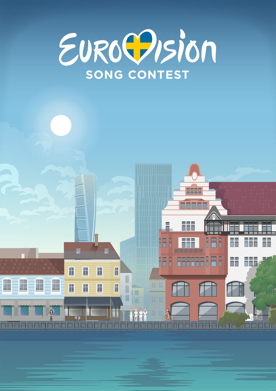 Eurovison 2024, Eurovision Poster, Sweden 2023, Malmo 2024