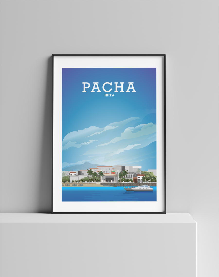 Pacha Ibiza Print, Clubbing Ibiza Print, Ibiza Poster