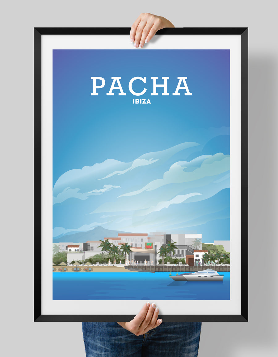 Pacha Ibiza Print, Clubbing Ibiza Print, Ibiza Poster