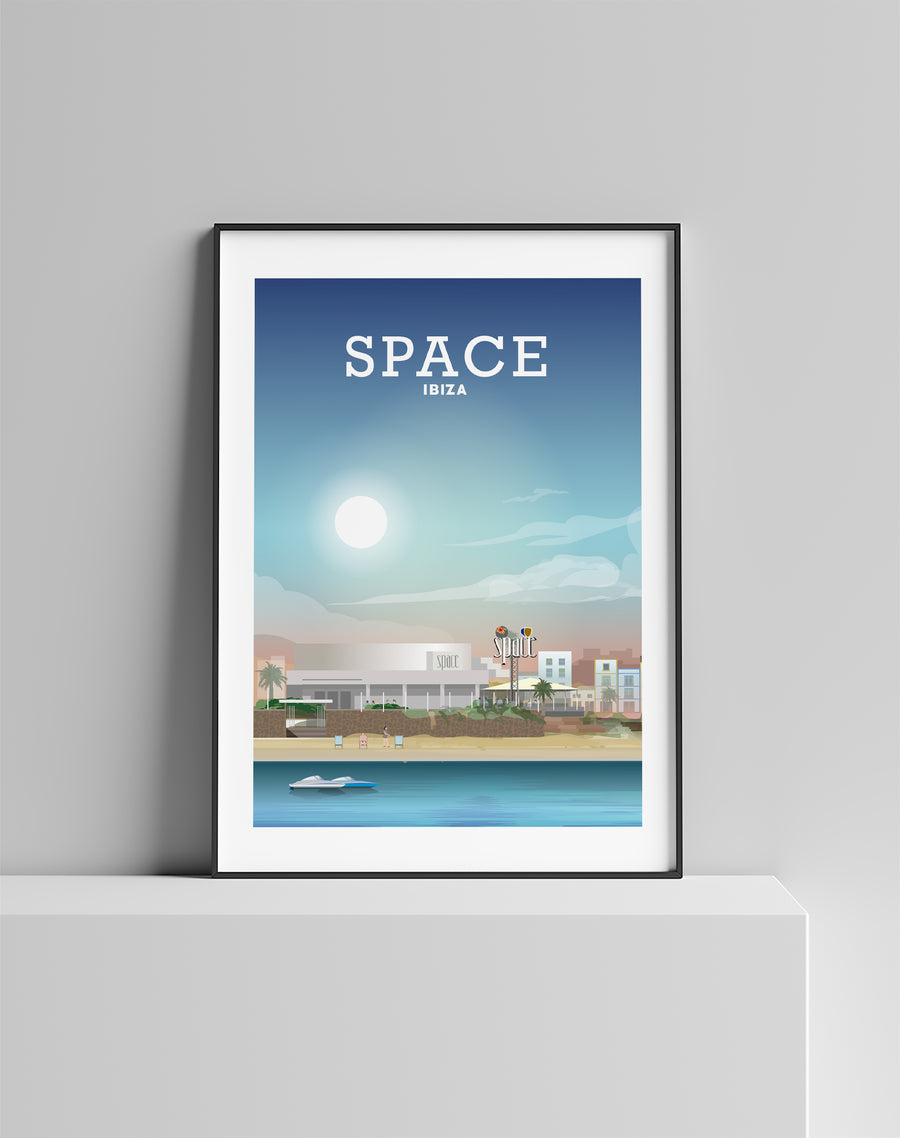 Space Ibiza Print, Clubbing Ibiza Print, Ibiza Poster