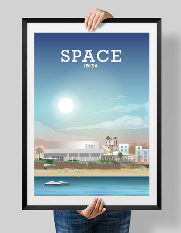 Space Ibiza Print, Clubbing Ibiza Print, Ibiza Poster