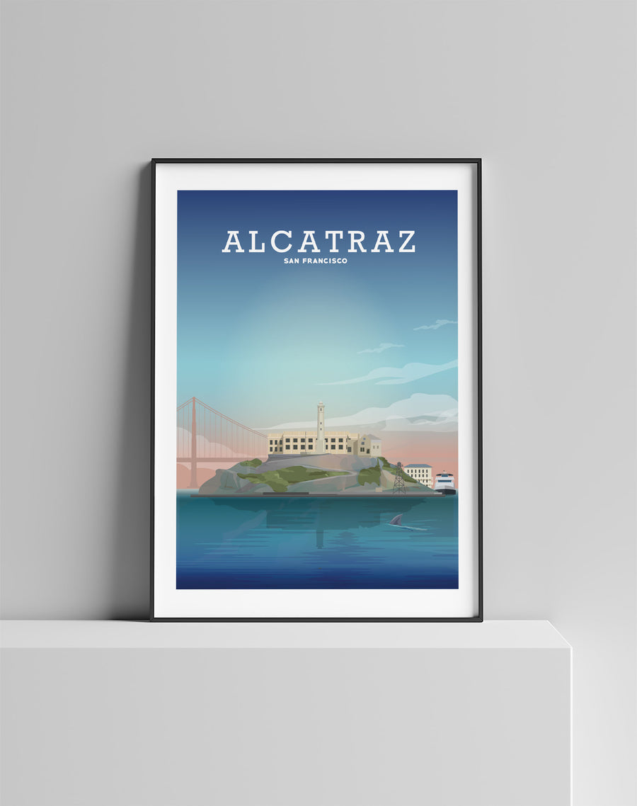 Alcatraz Print, Alcatraz Poster, San Francisco Print