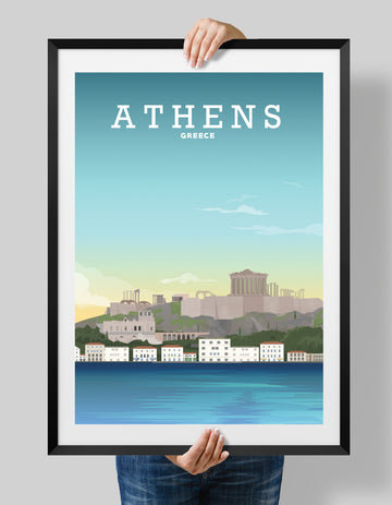 Athens Poster, Athens Print, Athens Art, Greek Poster