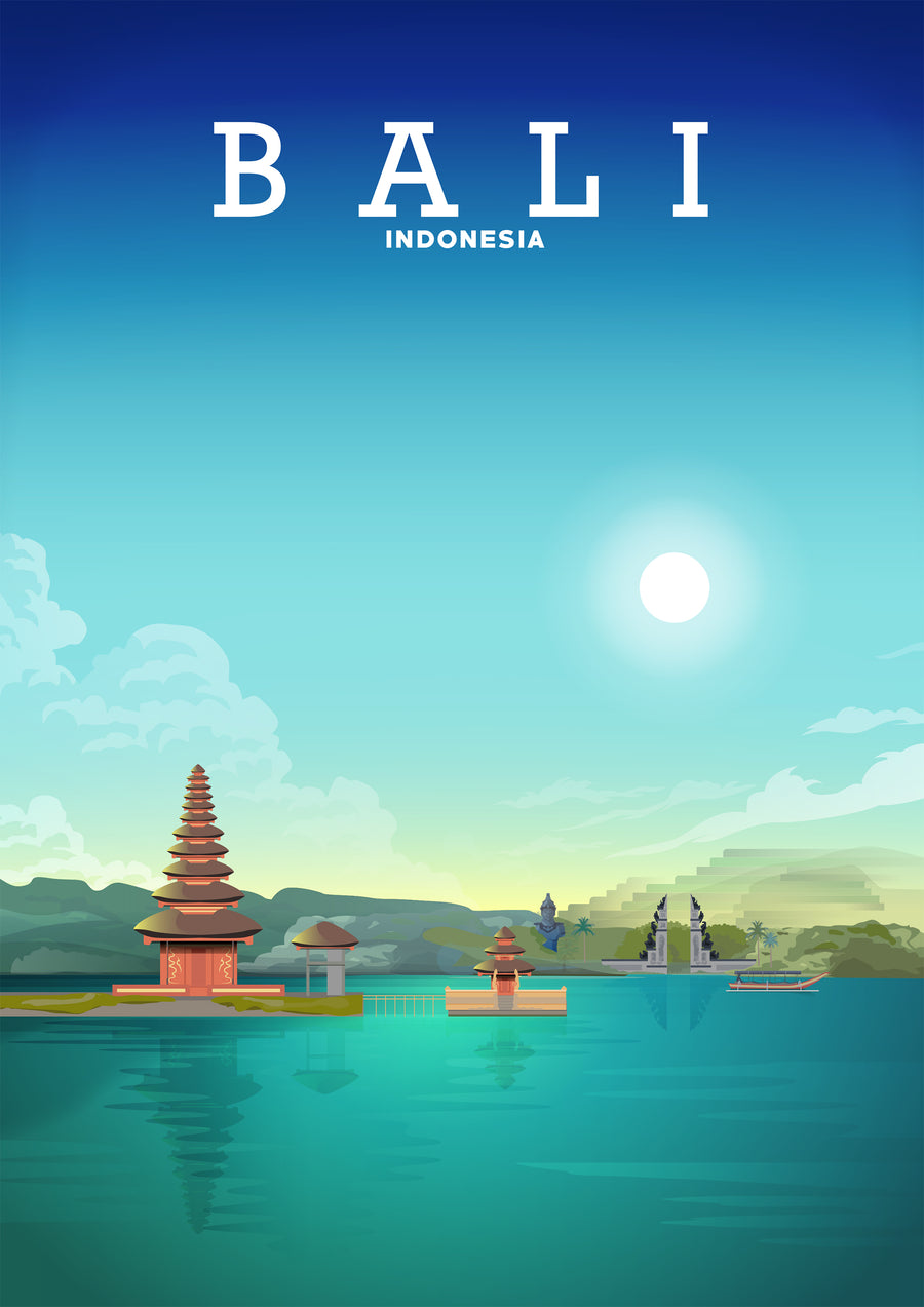 Bali Poster, Bali Travel Print, Bali Art