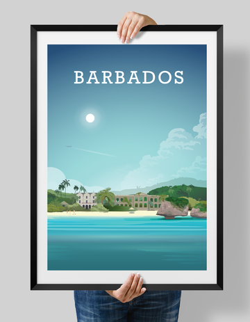 Barbados Print, Caribbean Art, Barbados Poster