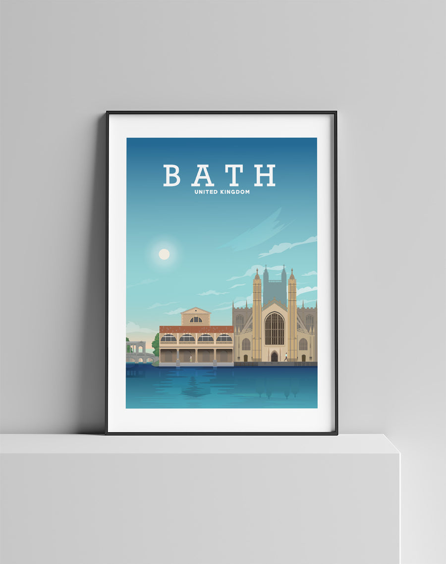 Bath Print, Bath Somerset Poster, Bath England