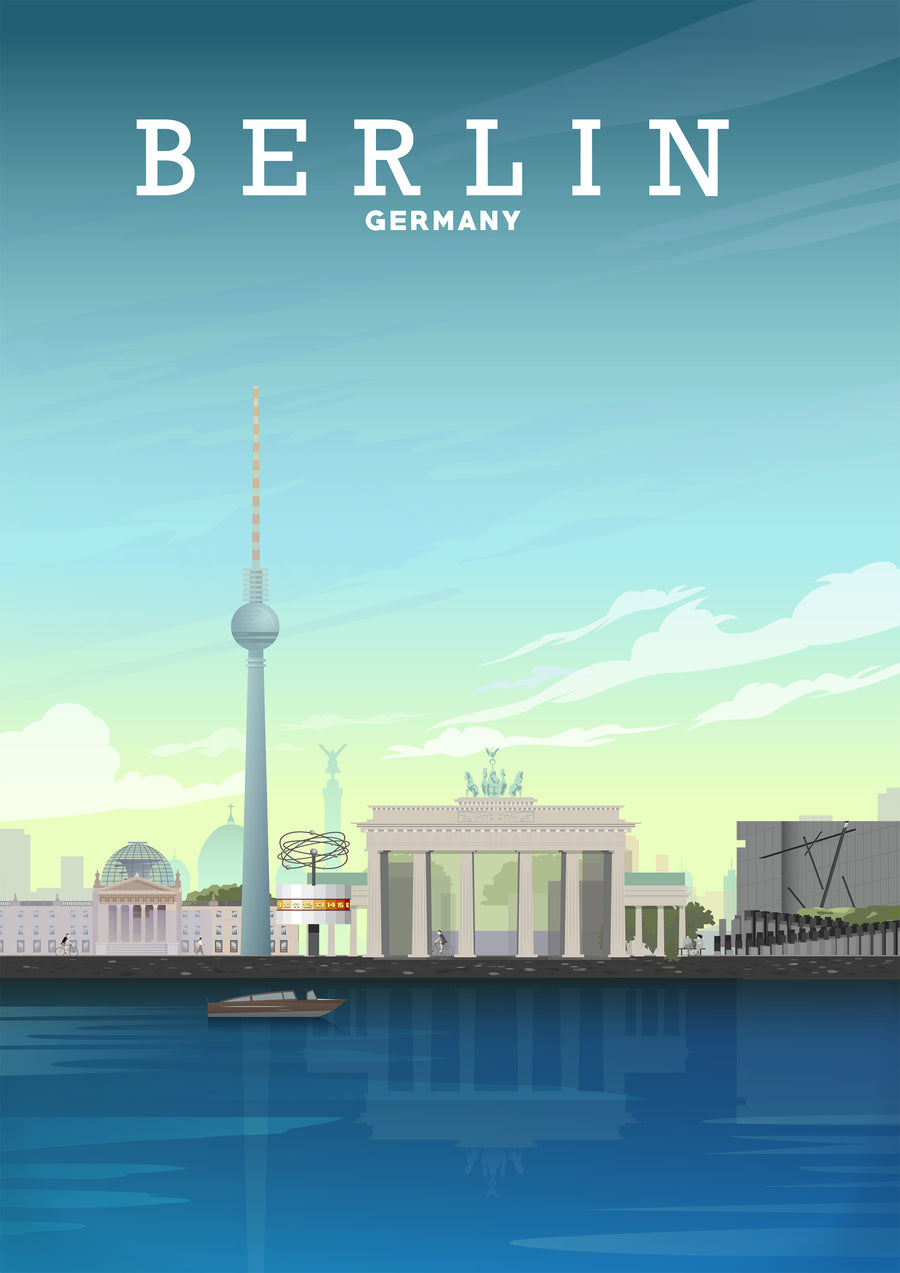 Berlin Poster, Berlin Germany Poster, Travel Art