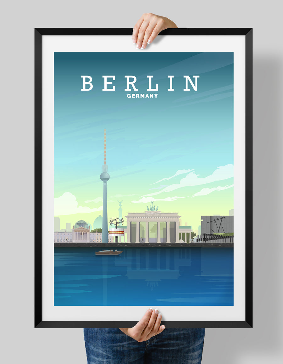 Berlin Poster, Berlin Germany Poster, Travel Art