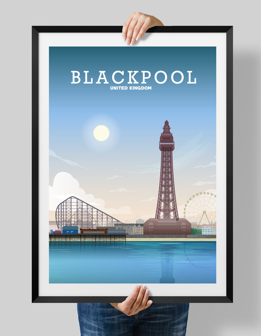 Blackpool Print, Pleasure Beach Poster
