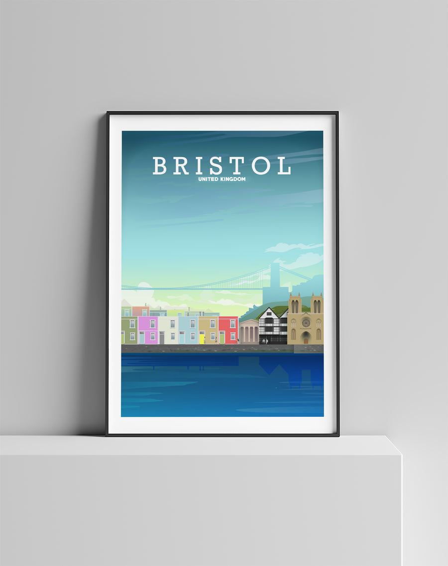 Bristol Travel Print, Bristol Poster, Bristol Art