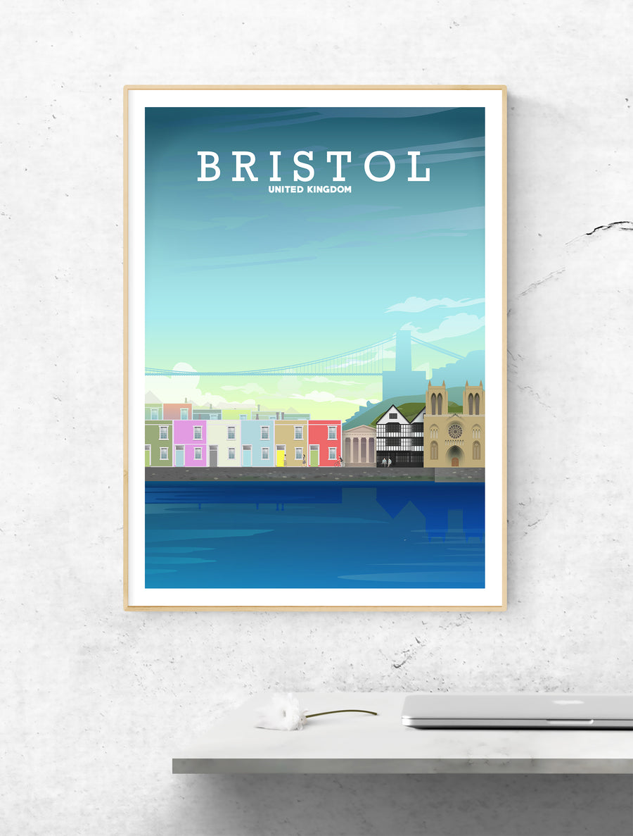 Bristol Travel Print, Bristol Poster, Bristol Art