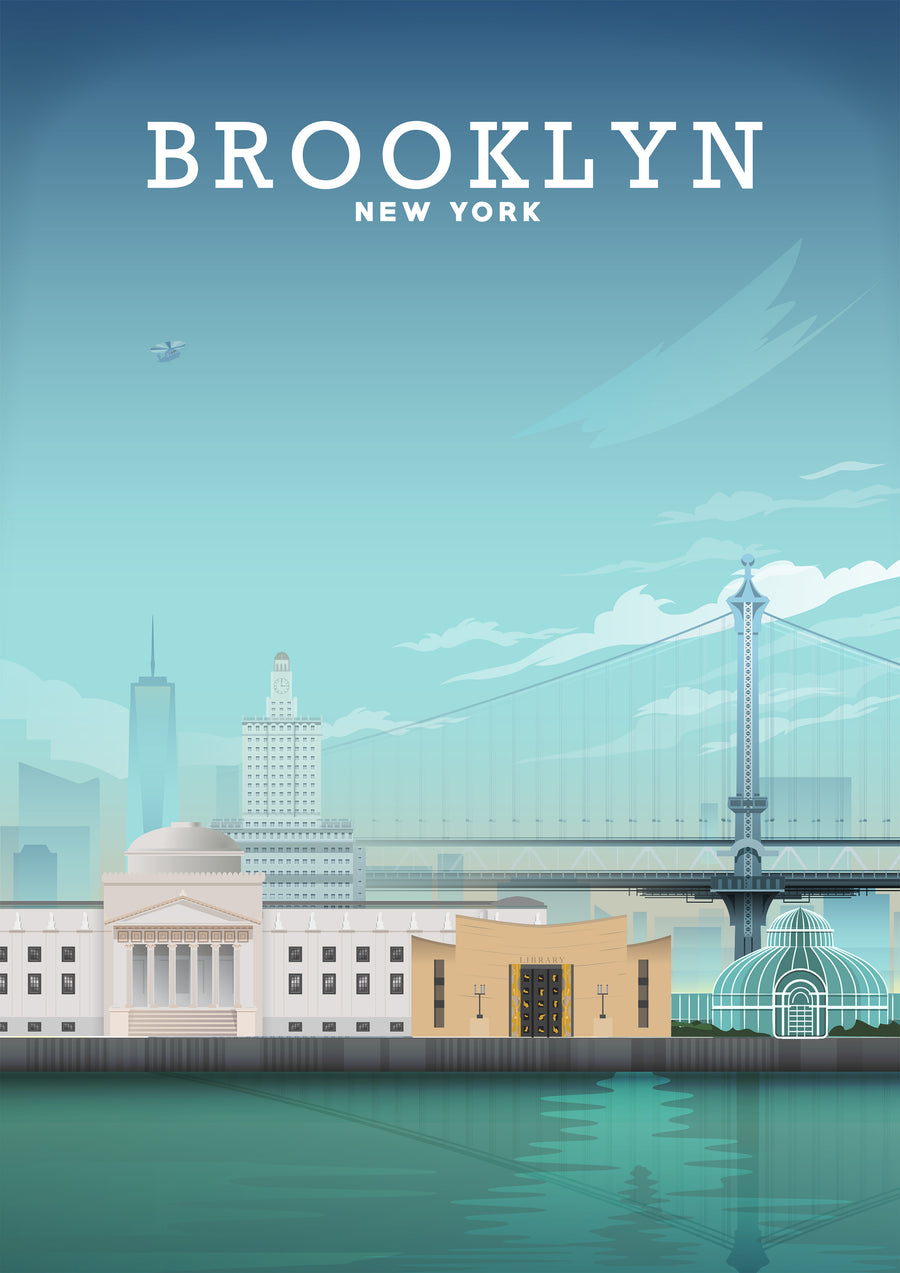 Brooklyn Bridge, Brooklyn Poster, Brooklyn Print
