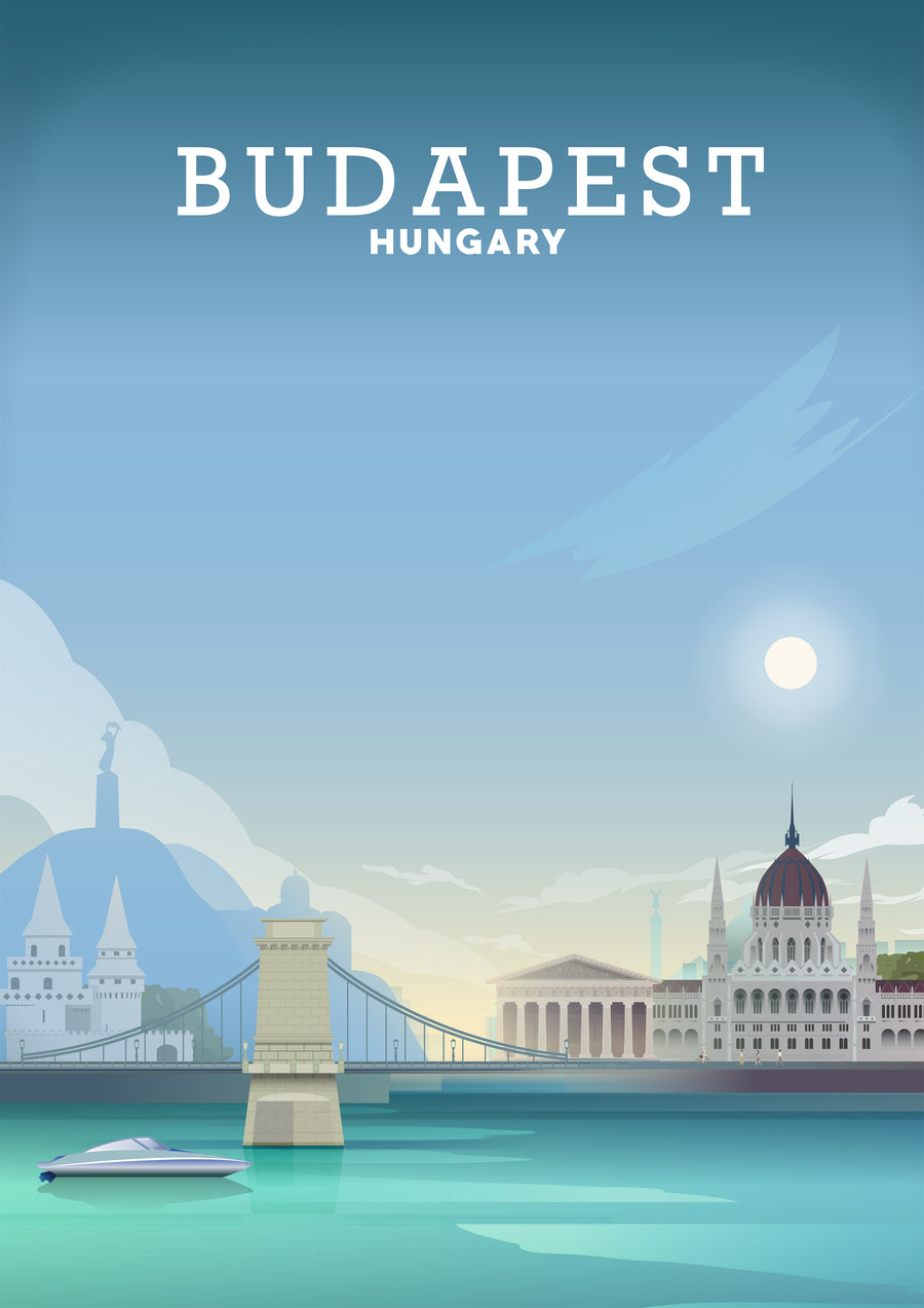 Budapest Travel Print, Budapest Poster, Travel Poster