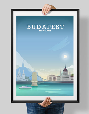 Budapest Travel Print, Budapest Poster, Travel Poster