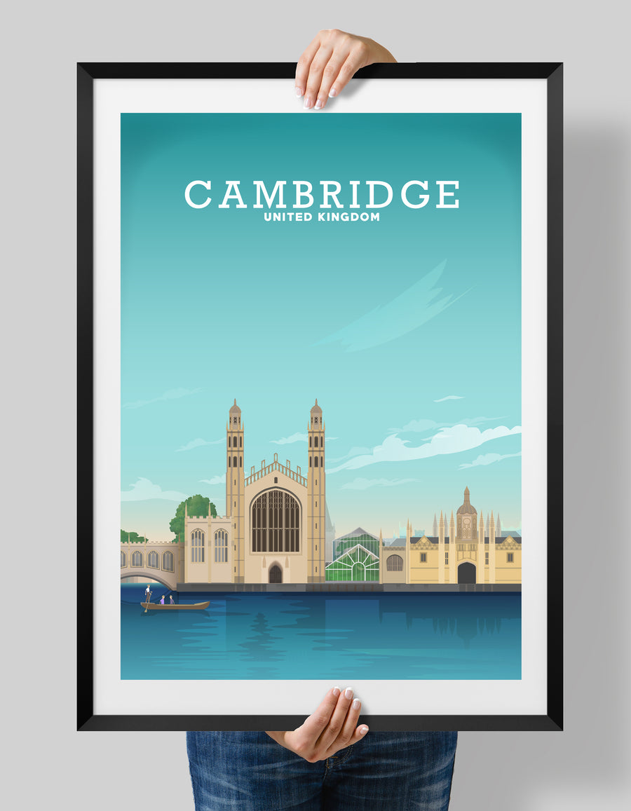 Cambridge Print, Cambridge Poster, Cambridge Art