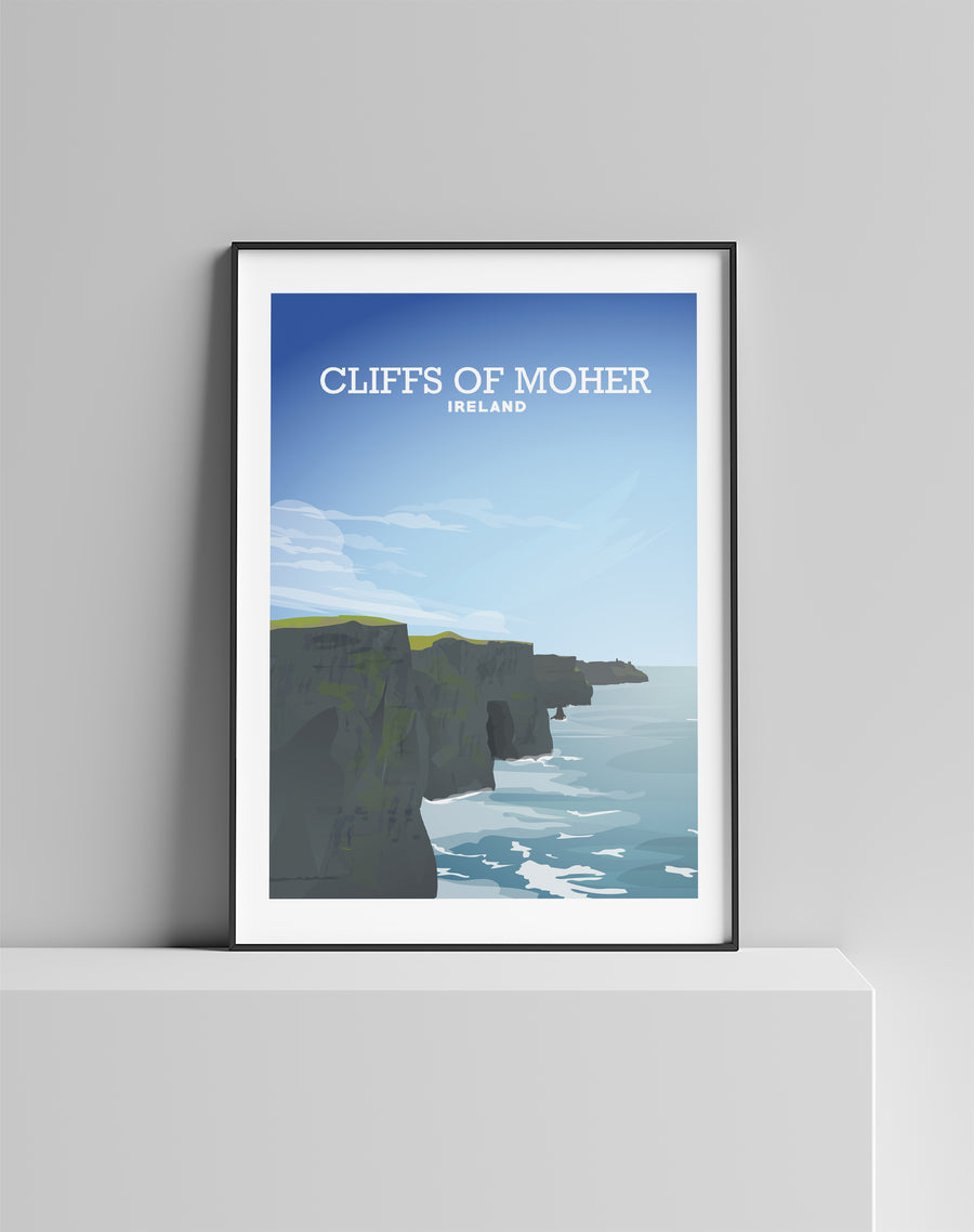 Cliffs Of Moher Print, County Clare Poster Ireland