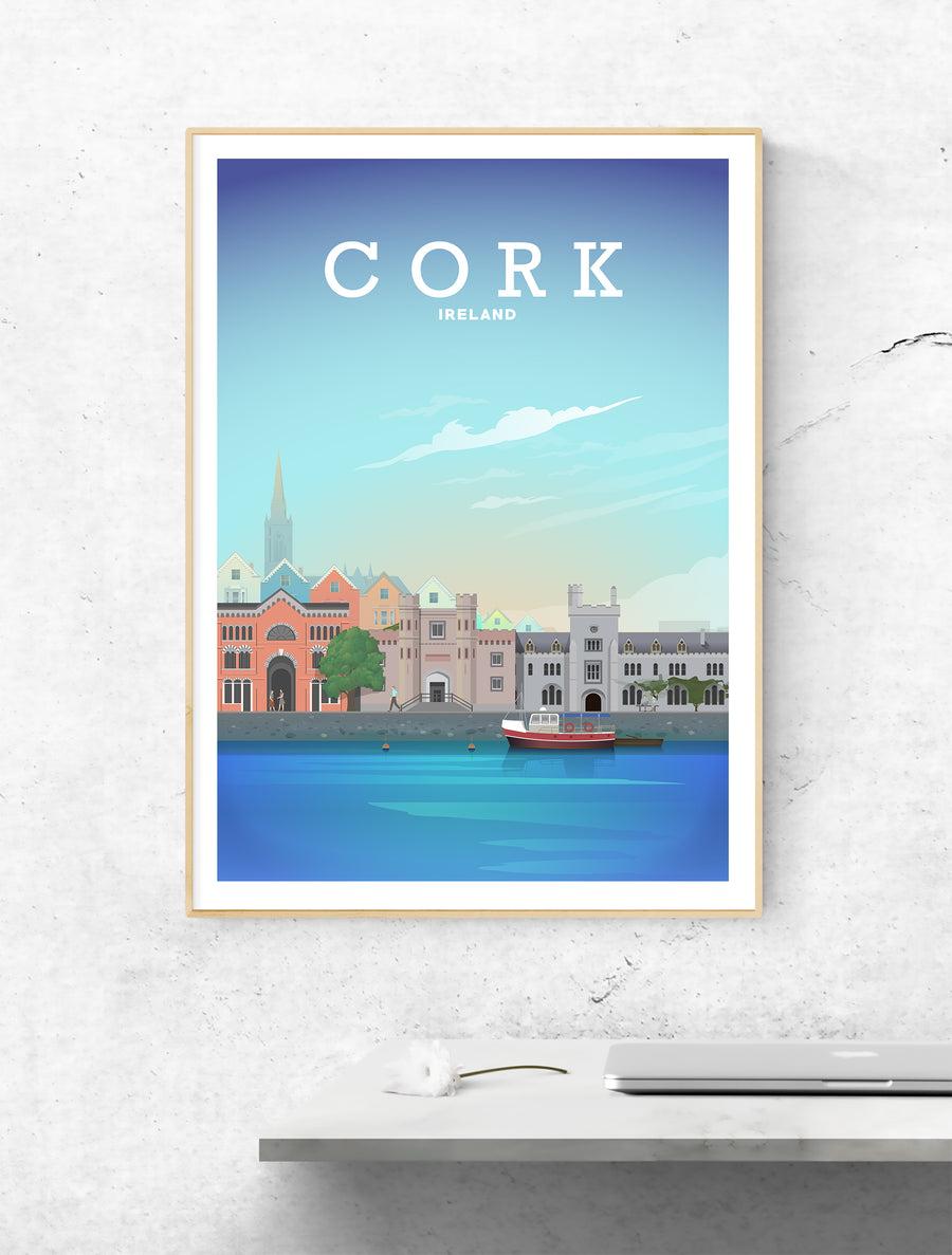 Cork Print, Cork City, Cork Poster, Irish Gifts