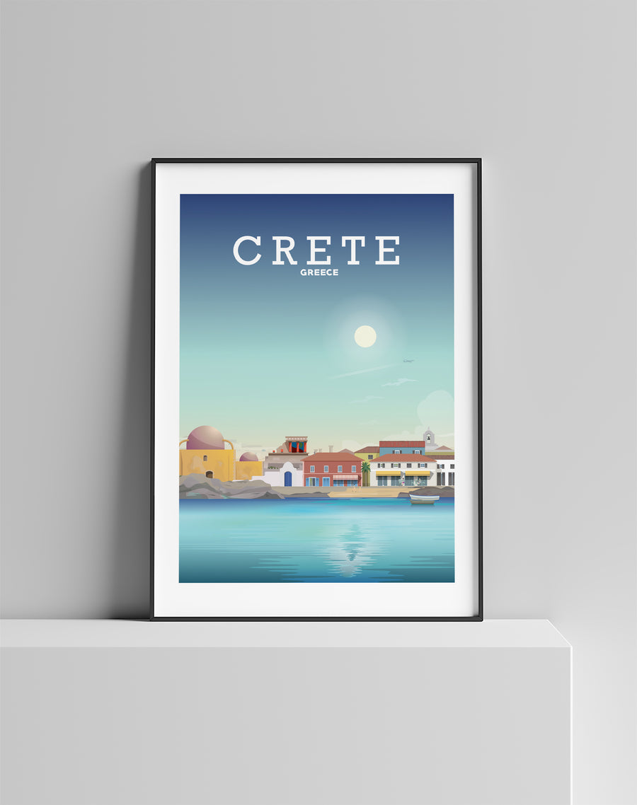 Crete poster, Crete Greece print