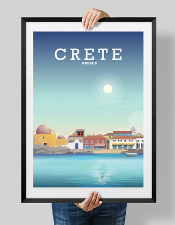 Crete poster, Crete Greece print