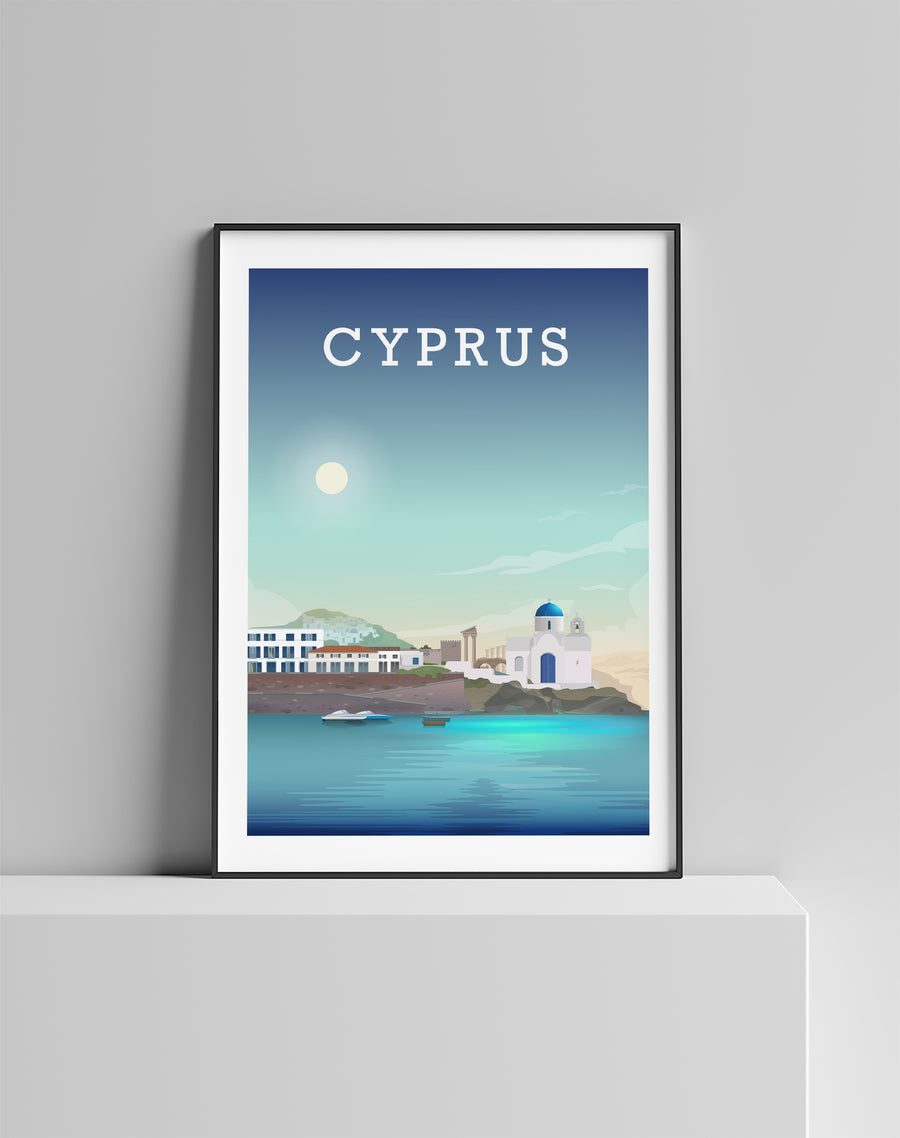Cyprus Print, Cyprus Poster