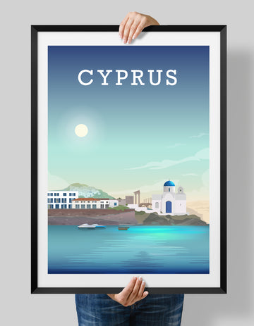 Cyprus Print, Cyprus Poster