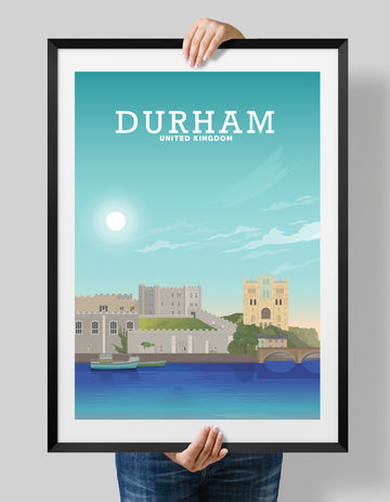 Durham Poster, Durham Print, County Durham