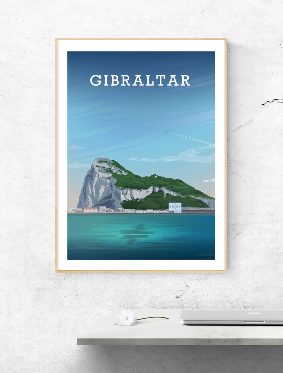 Gibraltar Poster, Gibraltar Print, Gibraltar Art