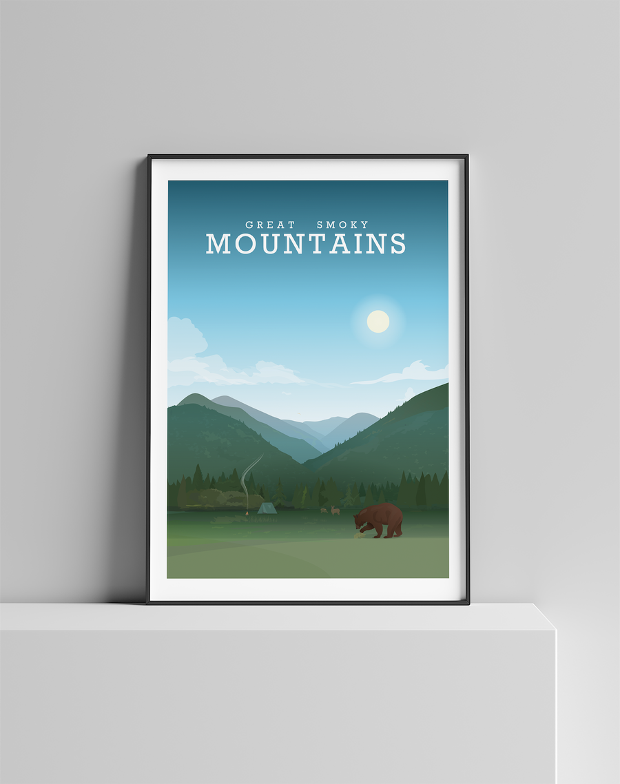 Great Smoky Mountains Print, National Park Poster