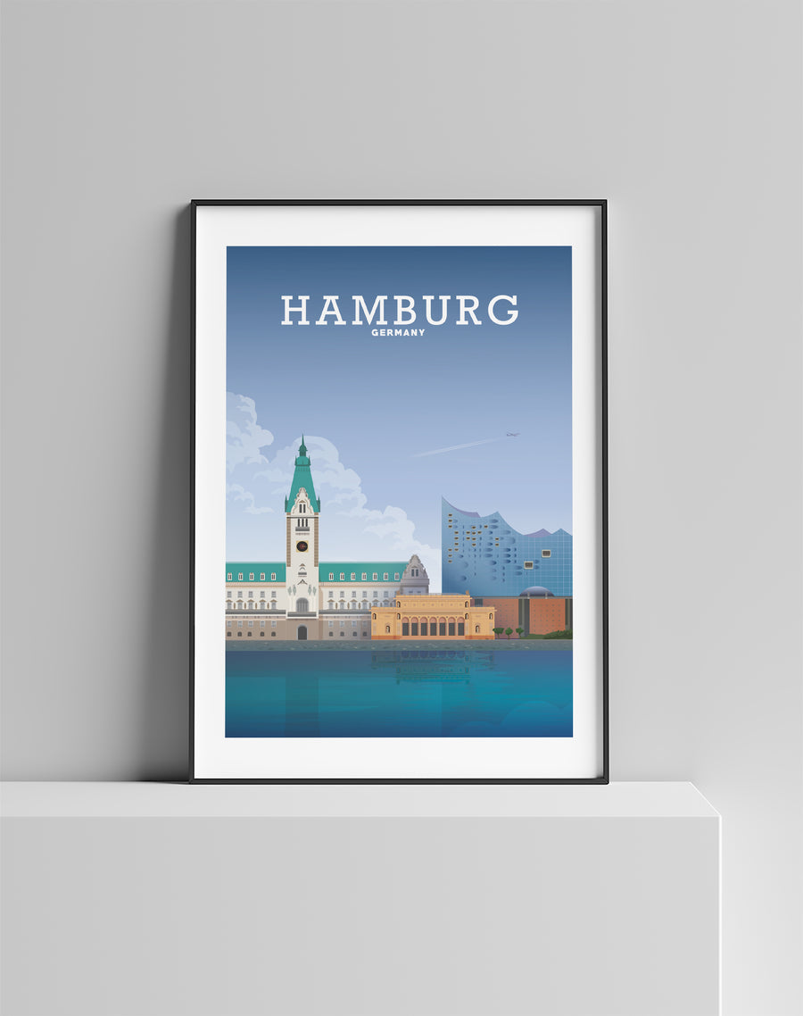 Hamburg Poster, Hamburg Print