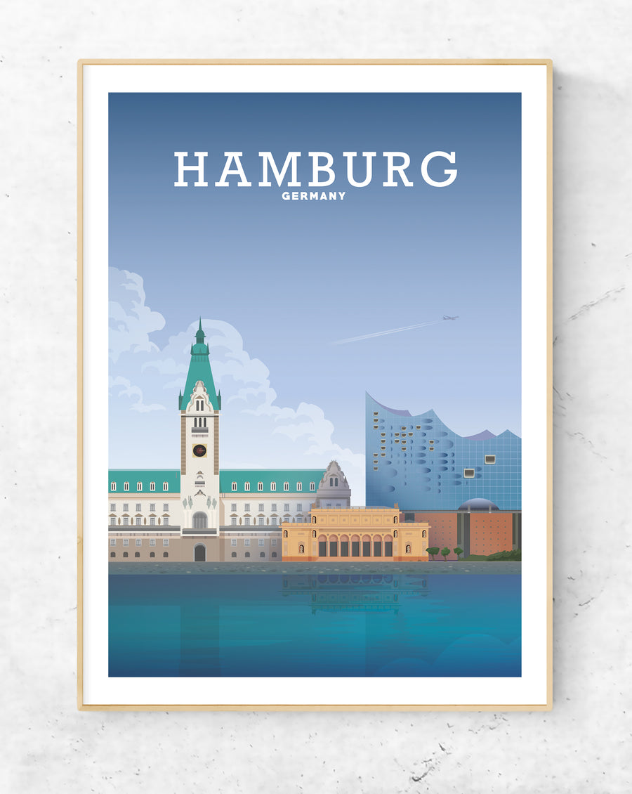 Hamburg Poster, Hamburg Print