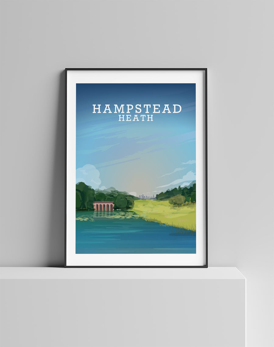 Hampstead Heath Print, Hampstead Heath London, Hampstead Art