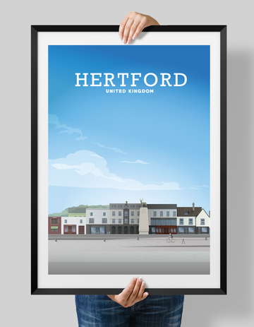 Hertford Print, Hertford English Poster