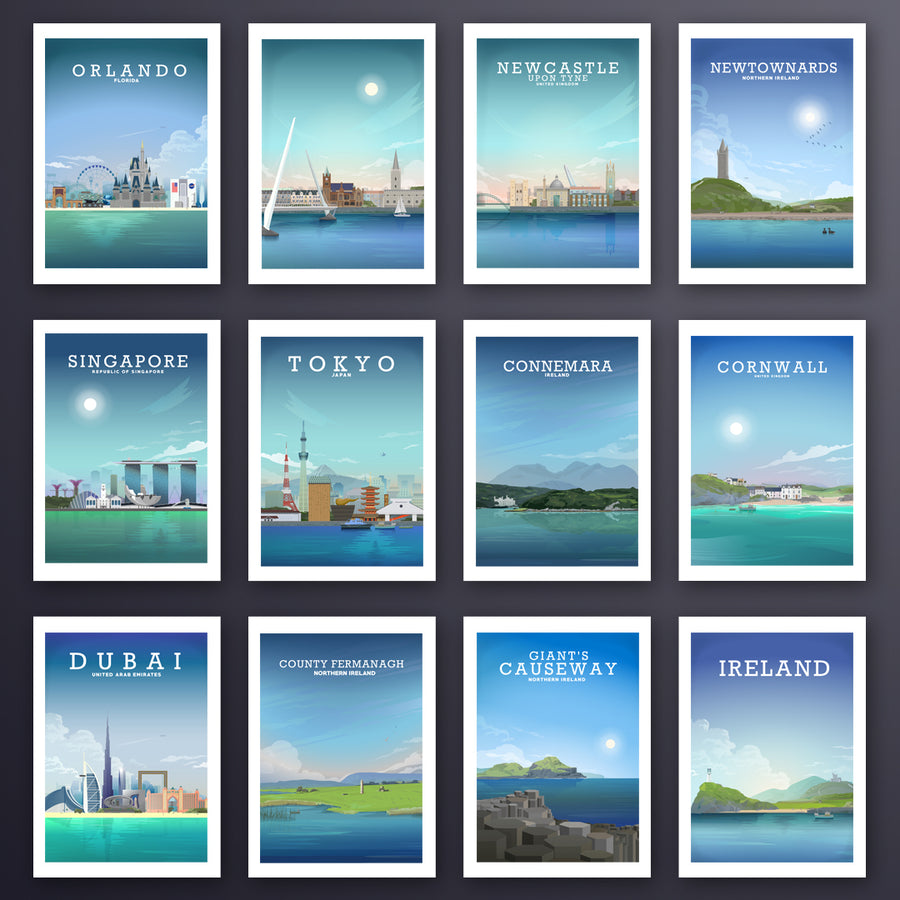 Create Your Own Travel Print - Hillview Prints