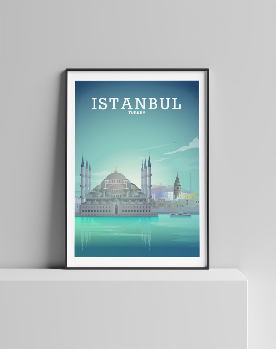 Istanbul Poster, Istanbul Turkey, Istanbul Print