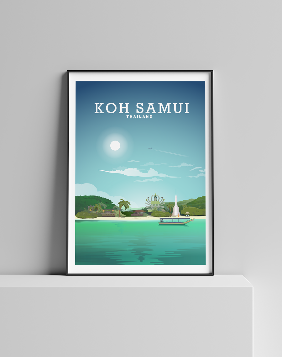 Koh Samui Poster, Thailand print