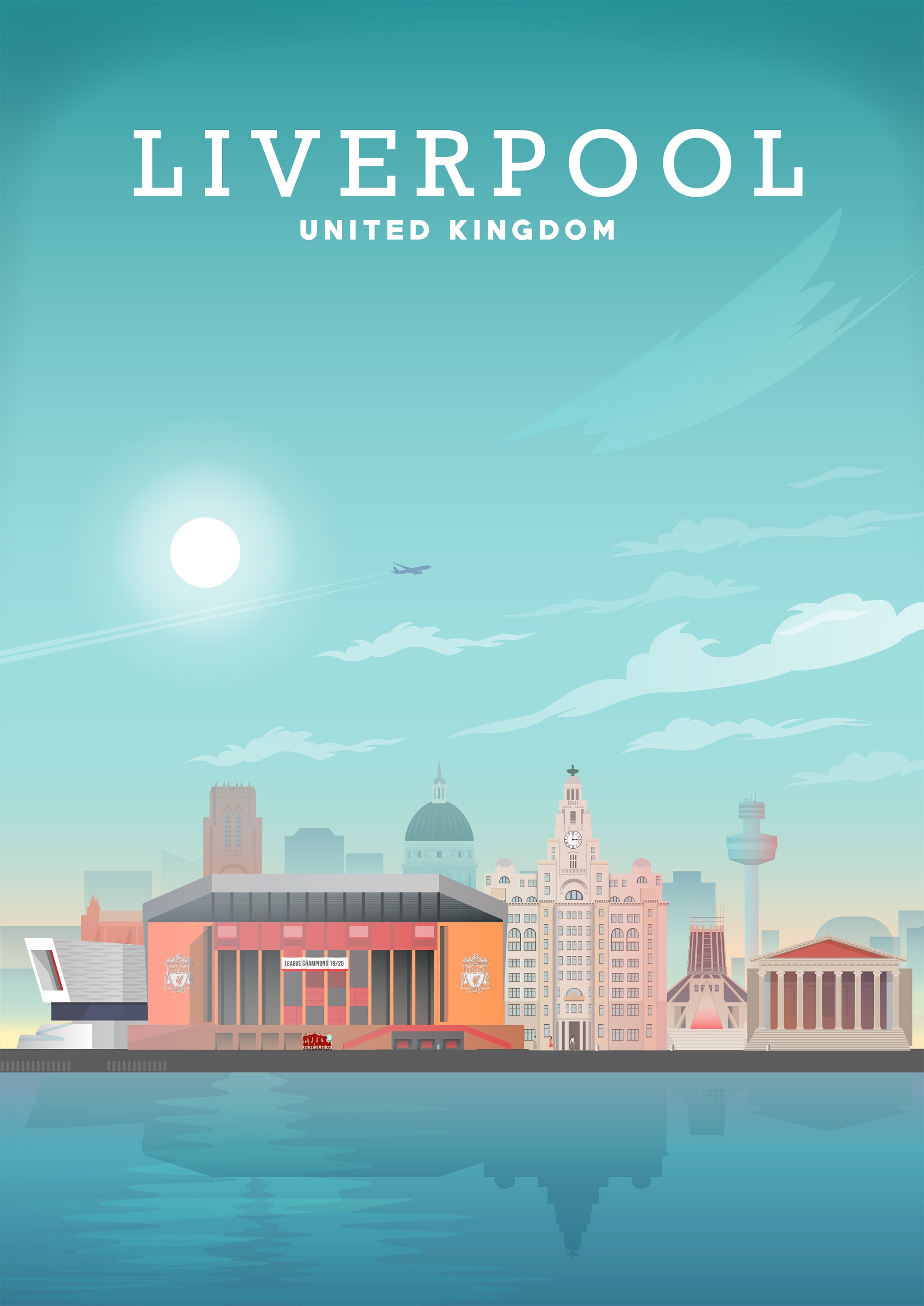 Limited Edition Travel Print: Liverpool, England – Hill View Prints