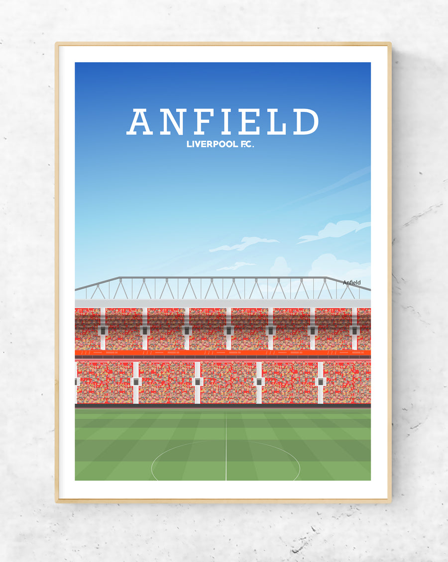 Liverpool Print, Anfield Poster, Stadium Art