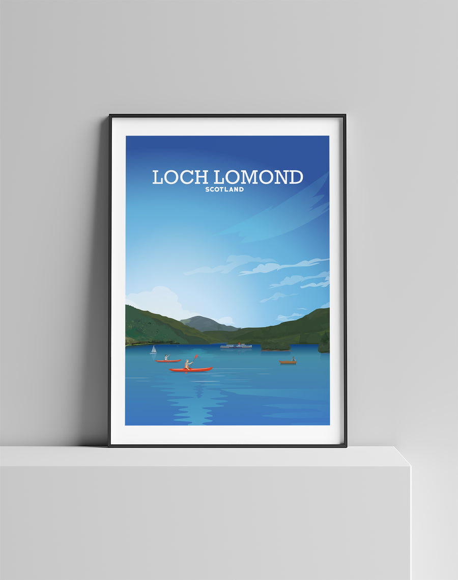 Loch Lomond Poster, Loch Lomond Print