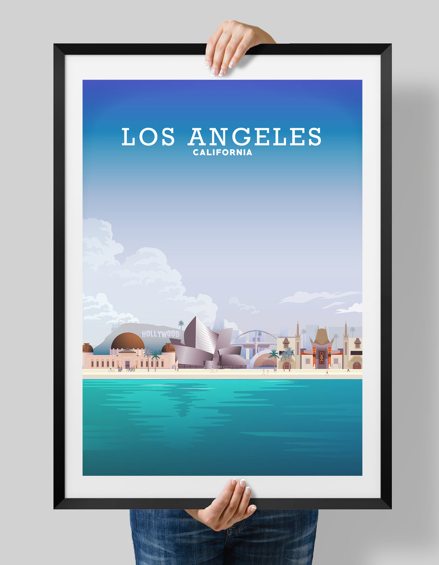 Los Angeles Print, Los Angeles Poster, LA Decor