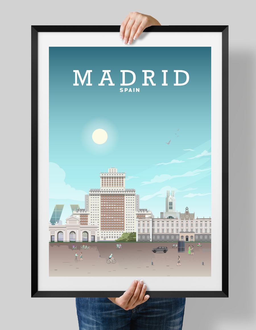 Madrid Poster, Madrid Spain, Spanish Art