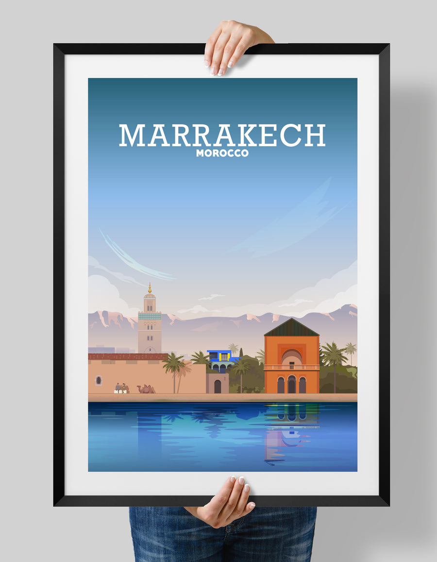 Marrakesh Poster, Marrakech Print, Moroccan Art