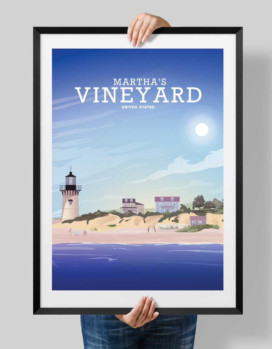 Martha's Vineyard Print, Cape Cod Poster
