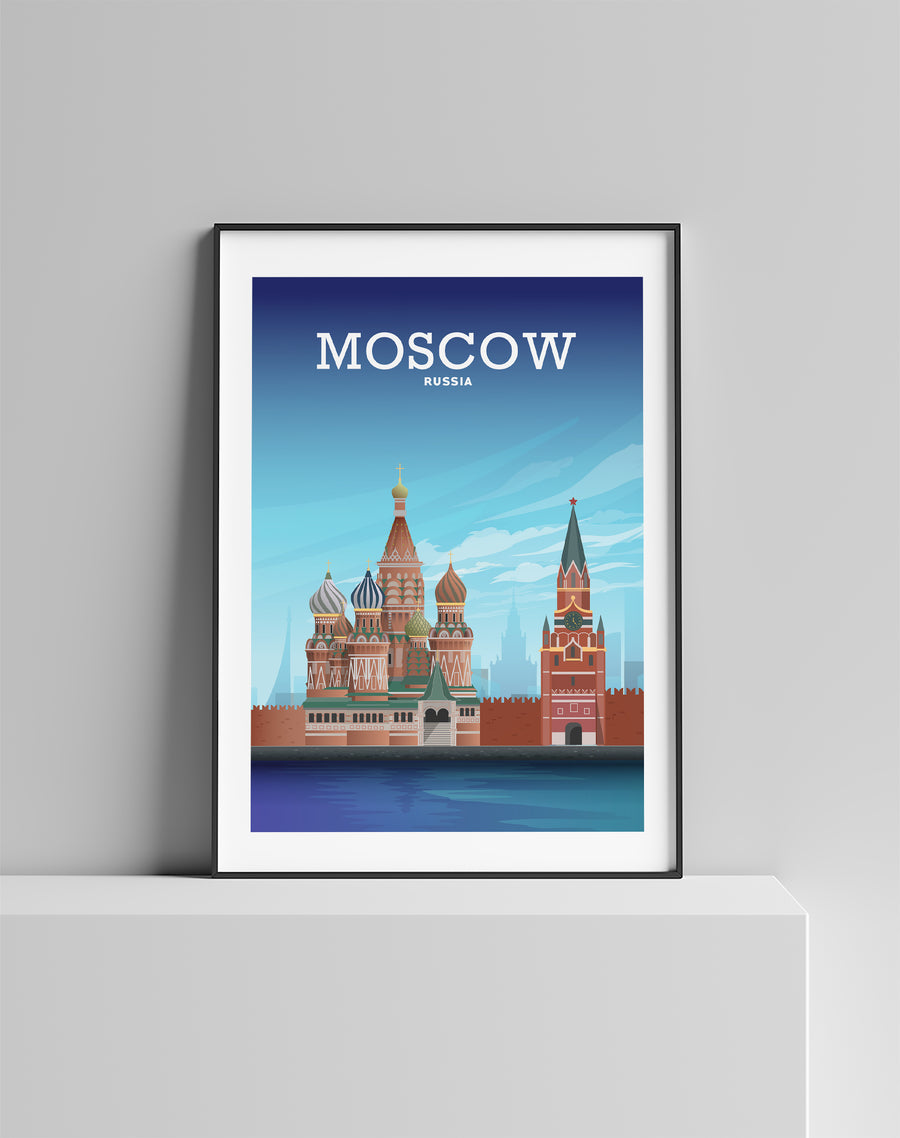 Moscow Print, Russia Poster